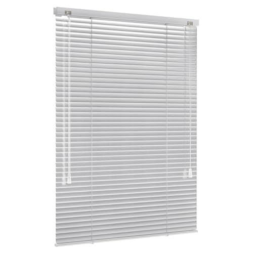 Victoria M. LightLess Aluminiumjalousie nach Maß, Jalousie Verdunkelungsrollo, Innovative Verdunkelungstechnik Sichtschutz, Breite 55 cm bis 150 cm, Farbe und Höhe nach Wahl