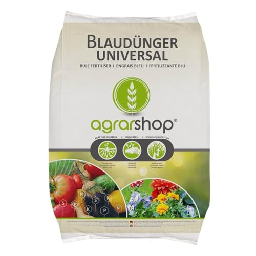 Agrarshop Blaudünger Universal 25 kg Blau Korn Rasendünger Gartendünger Blumen