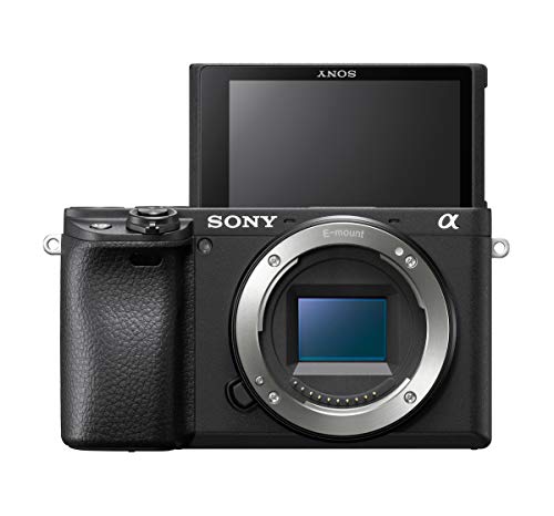 Sony Alpha 6400 APS-C Spiegellose Kamera (Schneller 0,02s Autofokus mit Augenerkennung für Mensch und Tier, 4K-Filmaufnahmen und neigbares Display für Vlogging)