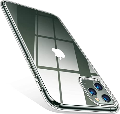 TORRAS für iPhone 11 Pro Hülle [NO.1 Anti-Vergilbung] [Ultra Dünn & Extrem Stoßfest] Durchsichtig Handyhülle iPhone 11 Pro Case Weich Silikon Schutzhülle [Exklusiv 100% Klar] Crystal Clear