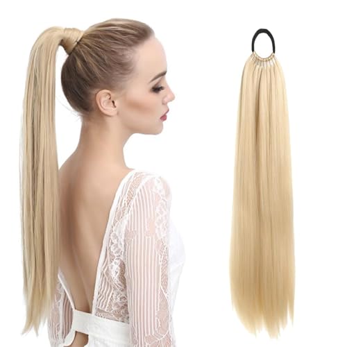 1 Stück Zopf Extensions Ponytail Extensions Zopf 60 Cm Lang, Glatter Pferdeschwanz Haarverlängerung Zopf Für Damen Mädchen Täglicher Gebrauch Und Spezielle Anlässe