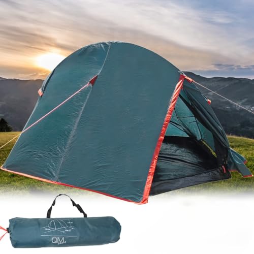 Zelt 2 Personen, Camping Kuppelzelt Einstab Ultraleicht, wasserdicht & Winddicht, 3-4 Saison, Doppelwand Trekking Hiking Backpacking Einmann Biwakzelt