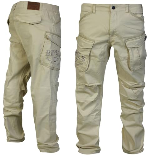 Yakuza Premium Herren Cargohose 3952 beige