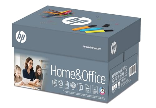 HP Druckerpapier CHP150 Home und Office TrioBox: A4 80g, 1500 Blatt (3x500) – Allround Kopierpapier für Zuhause und Büro