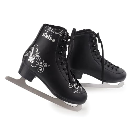 MTP-Racing Schlittschuhe Damen/Mädchen BAUD gefüttert schwarz 39 (39)