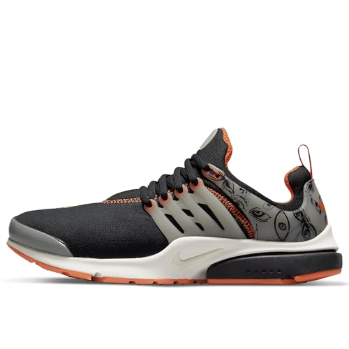 NIKE Air Presto PRM Herren Sneaker Farbe: Schwarz/Orange; Größe: EUR 41 | US 8 | UK 7