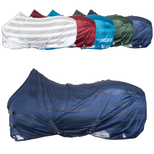RL24 - Fliegendecke für Pferde Basicline – Dunkelblau – Gr. 145cm