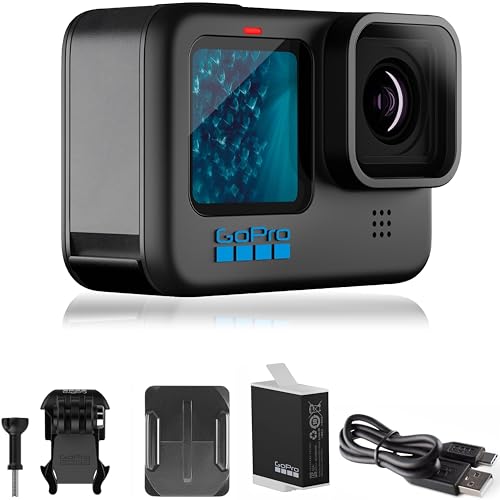 GoPro HERO11 Black - E-Commerce Packaging - Wasserdichte Action-Kamera mit 5,3K60 Ultra HD Video, 27MP Fotos, 1/1,9 Zoll Bildsensor, Live-Streaming, Webcam, Stabilisierung