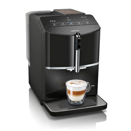 Siemens Kaffeevollautomat EQ300, TF301E19, schwarz, 4 Getränke