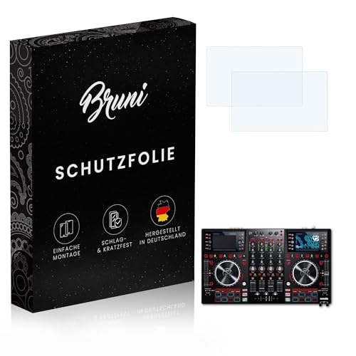 Bruni Schutzfolie kompatibel mit Numark NV II Folie, glasklare Displayschutzfolie (2er Set)
