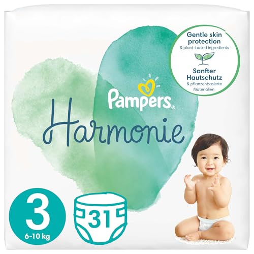 Pampers Harmonie (Pure) Windeln, Größe 3, 6-10 kg, 31 Stück