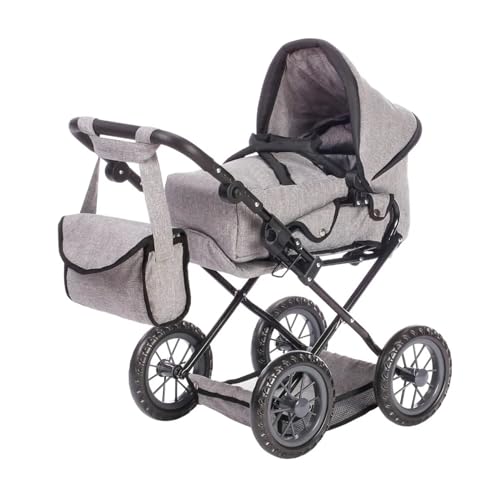 KNORRTOYS.COM 63187 Knorrtoys 63187-Puppenwagen Ruby-stoneblack Puppenwagen, 51 x 37 x 64 cm