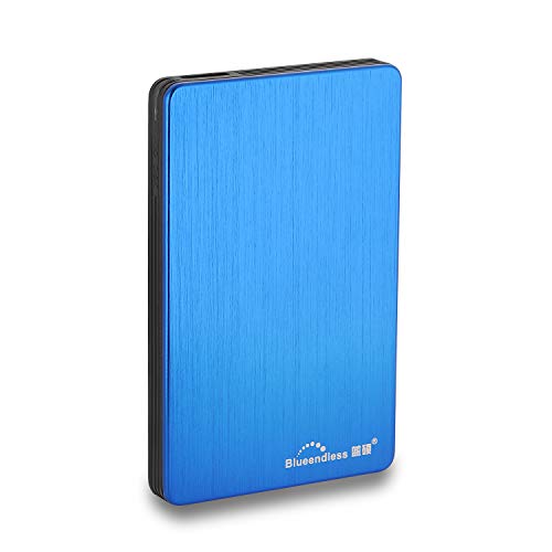 Blueendless Externe Festplatte, USB 3.0, 2,5 Zoll, Blau, 500 GB