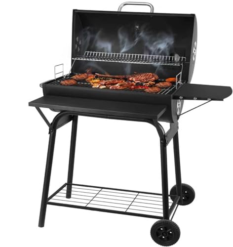 Holzkohlegrill Mit Deckel Smoker Grill Holzkohles, BBQ Grill Gartengrill