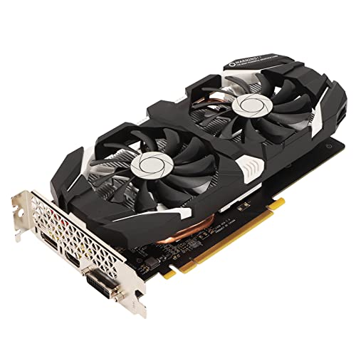 Luqeeg GTX 1060 6 GB GDDR5 192-Bit-Gaming-Grafikkarte Dual-Lüfterkühlung HDMI DVI DP PCI-E GPU für Gaming-PC, 6/5/3 GB Verfügbar(3GB)