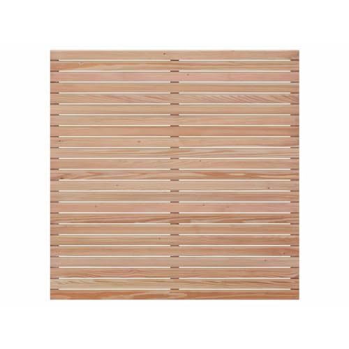 Mega Holz Sichtschutz Zaun Rhombus DIY Lärche 180x180 cm - Gartenzaun aus witterungsbeständigem Lärchenholz - Naturbelassenes & pflegeleichtes Holz - Sichtschutzzaun für Garten, Balkon & Terrasse