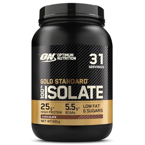 Optimum Nutrition Gold Standard 100% Whey Proteinisolat Pulver, Geschmack Chocolate, 930g, 31 Portionen