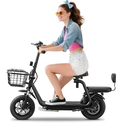 Elektroroller für Erwachsene mit Blinkern, 12-Zoll-Luftreifen, Dual-Federung vorne & hinten, bis zu 30 km Reichweite, E-Scooter mit Scheibenbremsen, IP55, belastbar bis 120 kg