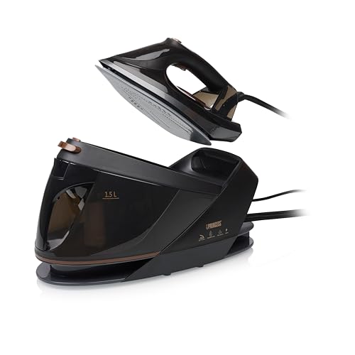 Princess Dampfbügeleisen - 2 600 W - Wassertank: 220 ml - Selbstreinigungsfunktion - Keramiksohle - Vertikaler Dampf - Kontinuierlicher Dampf 25 g/min - Dampfstrahl 80 g/min - 322890