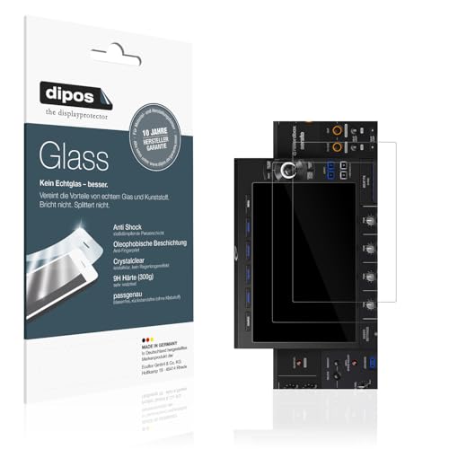 dipos I 2x Displayschutz 9H klar kompatibel mit Pioneer XDJ-AZ Schutzfolie Anti-Shock Folie