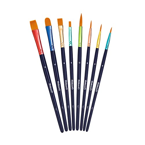 Pelikan Premium Schulpinsel-Set mit 4 Haar- und 4 Borsten-Pinseln, 8 Stück