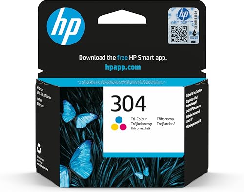 HP 304 (N9K05AE) Original Druckerpatrone Farbe für HP DeskJet 26xx, 37xx, HP ENVY 50xx ,Standard (1er Pack), Tricolor