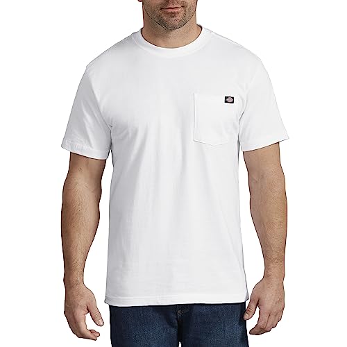 Dickies, Herren, T-Shirt mit Tasche im legeren Stil, White, M