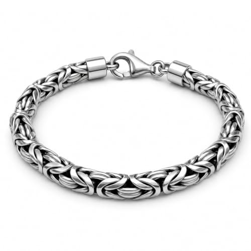 Avesano Königskette Armband 925 Silber Herren 6 mm handgefertigt 102094-019