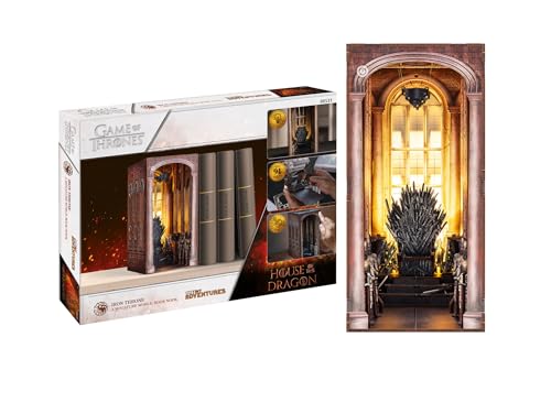Revell Tiny Adventures Iron Throne I Detailliertes Modell vom Iron Throne I 3D Miniaturhaus I Book Nook Holz Buchstütze I Geburtsagsgeschenk für Fans I Buchstütze Harry Potter
