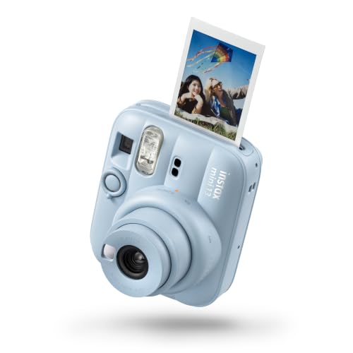 FUJIFILM instax mini 13™ Sofortbildkamera für Erwachsene | Kamera mit Sofortdruck für farbige Erinnerungen zum Anfassen – Selfiespiegel, Nahaufnahmemodus & automatische Belichtung | Frost Blue
