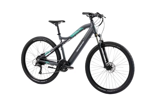 F.lli Schiano E-Mеrcury, E Bike Mountainbike, 29 Zoll, 36V 11.6Ah Abnehmbarer Akku, Motor 250W 50Nm, MTB Ebike für Herren/Damen, Grau