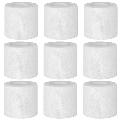 Selbstklebender Verband 9 Rollen 5cm 4,5m Pflaster Rolle Verbandsmaterial