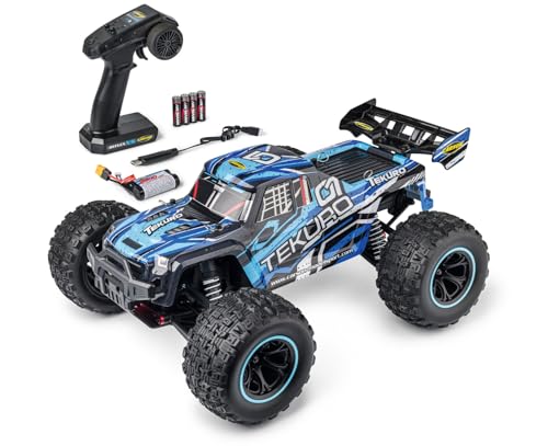 Carson 1:10 XS Tekuro 100% RTR grau/blau - Ferngesteuertes Auto, RC Buggy, inkl. Batterien und Fernsteuerung, Offroad Buggy, 40 km/h, Rc Outdoor