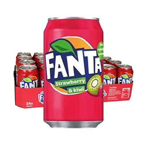 Fanta Strawberry & Kiwi 24x 330ml - mit Erdbeer und Kiwi Flavour