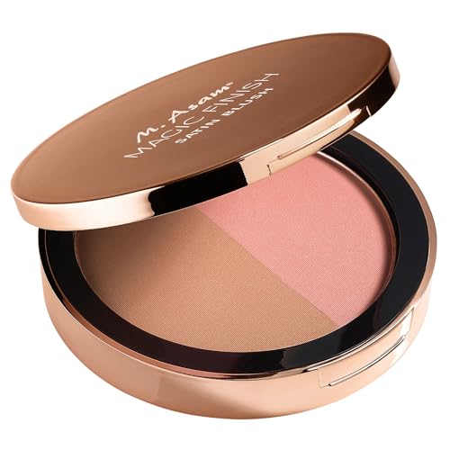 M. Asam MAGIC FINISH Satin Blush Palette Dark Honey und Nude Flush (4g) – Blush mit Satin-Touch Textur & Hyaluron, natürliches Make Up für einen frischen Teint, perfekt verblendbar
