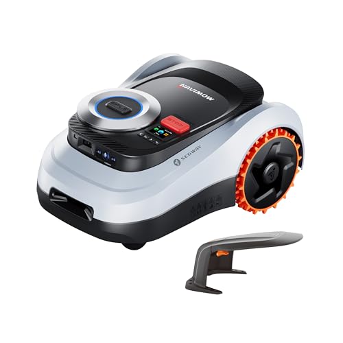 Segway Navimow i208 LiDAR mit Garage M, Mähroboter ohne Begrenzungskabel für 800 m², bis 45% Steigung, Solid-State LiDAR + Vision, Automatisches Kartieren, Ohne Drähte oder Antenne, Integriertes 4G