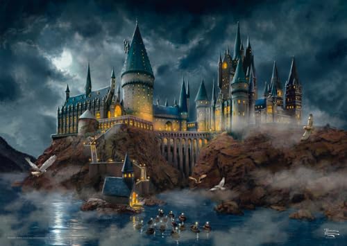 Schmidt Spiele 58577 Thomas Kinkade, Wizarding World, Harry Potter, Hogwarts Castle, 1000 Teile Puzzle