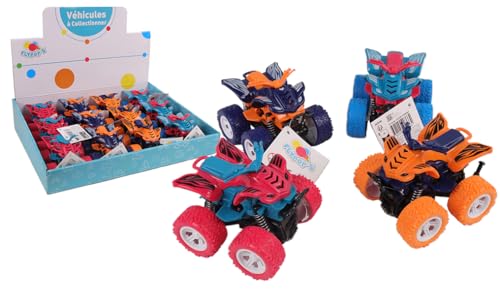 FLYPOP'S - Quad - Reibungsfahrzeug - 020366 - Sortierte Modelle - Kunststoff - Kinderspielzeug - Sammlerfahrzeug - Miniatur - 9 cm x 7,5 cm - Ab 3 Jahren