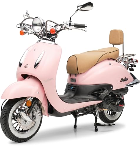 Motorroller 50 ccm Burnout EasyCruiser Eco Rosa 45 km/h