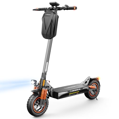 E Scooter mit Straßenzulassung, 10 Zoll E Roller 60-70KM Reichweite mit Blinker, E-Scooter Offroad bis 150kg Tragkraft, Faltbarer Elektro Roller Erwachsene für Offroad und Pendeln- mit Schlauch