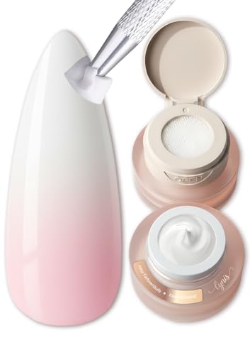 Ombre Gel Babyboomer Pure White 2g, strahlend weißes Ombregel für Aura Nails & klare Babyboomer Farbverläufe, perfekt für klassische Ombré Designs & French Looks bei Gelnägeln, Lynis-Nailshop.de