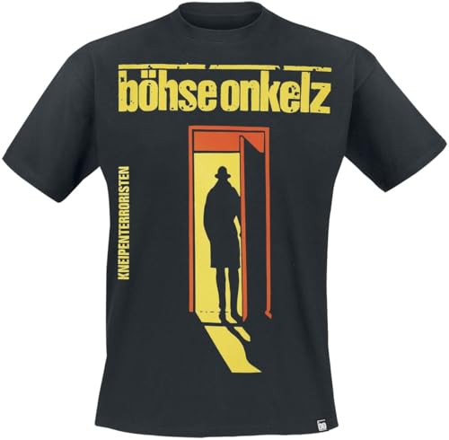 Böhse Onkelz Kneipenterroristen Männer T-Shirt schwarz XL 100% Baumwolle Band-Merch, Bands