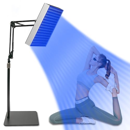Bräunungslicht Solarium Portable Tanning Lamp für Home Gesichtsbräunung Tageslicht für Gesicht und Körper für zu Hause with Adjustable Stand and Hanging Hooks (Kk)