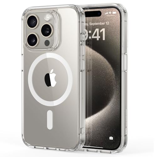 ESR für iPhone 15 Pro Max Hülle für MagSafe, Vergilbungsschutz, Klar