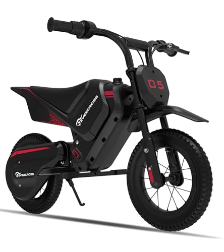 EVERCROSS EV05M Elektromotorrad Kinder, 150W Elektro-Motorrad, 8/16 km/h Geschwindigkeitsmodus & 15 km Langstrecken-Elektromotorrad, 12'' Moto Cross für Kinder