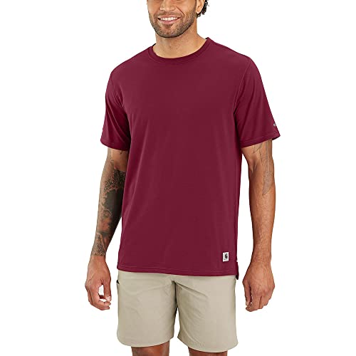 Carhartt Carhartt Lwd Kurzarm-T-Shirt mit lockerer Passform für Herren Rot L