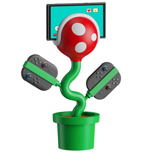 Switch 2 Docking Station Kompatibel mit Nintendo Switch2 TV Dock, Switch Ladestation für Joypad Controller, Piranha2 Switch 2 Dock mit 4K 60Hz HDMI/USB 2.0/USB-C PD Schnellladung Niedliches
