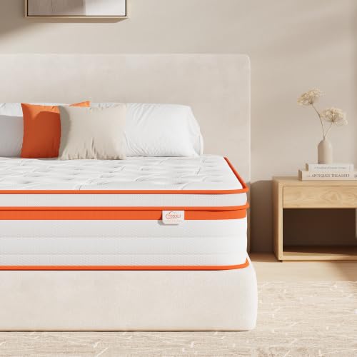 TeQsli 9-Zonen Matratze 180x200 cm H3 mittelfest 25cm Höhe, Ergonomische Taschenfederkernmatratze mit Gel Memory Schaum, Rücken- & Druckentlastung, Atmungsaktiver Bezug Öko-Tex & CertiPUR zertifiziert