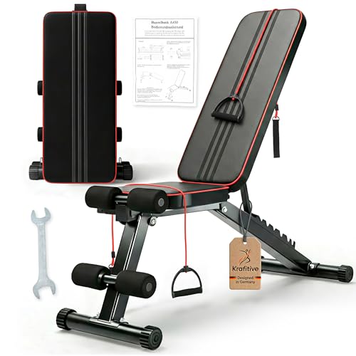 Krafitive® 7-in-1 Hantelbank klappbar & verstellbar, bis 200kg belastbar