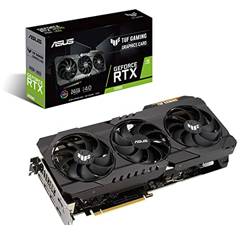 ASUS TUF Gaming NVIDIA GeForce RTX 3090 OC Edition Grafikkarte, PCIe 4.0, 24 GB GDDR6X, HDMI 2.1, DisplayPort 1.4a, Dual-Kugellager, erneuert